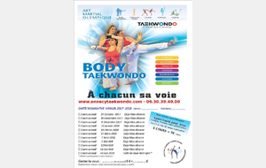 5 éditions de votre Rdv Mensuel  Body taekwondo le 10 février 2018