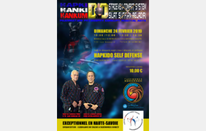 Dimanche 24 février 2019 - Stage Hapkido  en Hte savoie