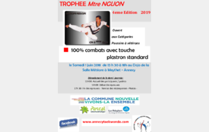 Trophee Mtre Nguon 4 editions Samedi 1er juin 2019