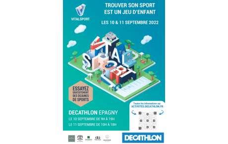 Le 10 et 11  sept 2022 : Vital sport 14 éme éditions 